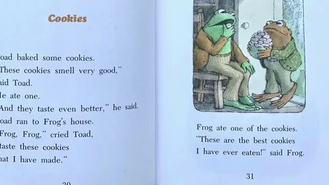 Frog and Toad Together, Cookies, by Arnold Lobel - YouTube