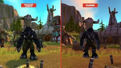 World of Warcraft: Classic vs. Battle for Azeroth graphics c