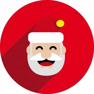 Circle, santa, santa claus, christmas, holiday, xmas icon - 