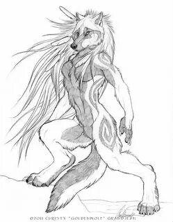 Kin by Goldenwolf on deviantART Werewolf art, Female werewol