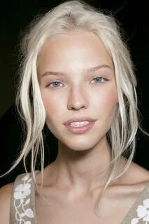 Sasha Luss, Valentino ss14 // white bleached blonde hair on 