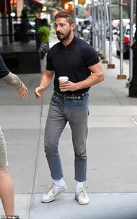 Shia LaBeouf is spotted with coffee in hand
