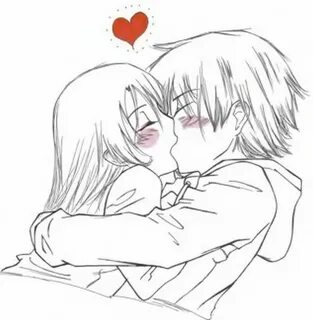 Cute Anime Couple Sketches anime couple Casais bonitos de an