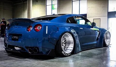 Blue Nissan GTR Liberty Walk Posted by Gidevil #cars #motorc