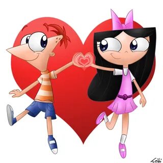 I ship these two like Fedix! Phineas and isabella, Phineas a