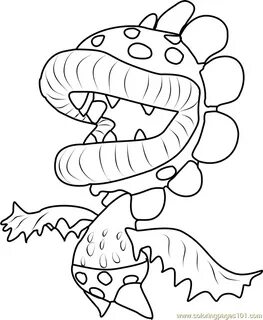 Piranha Coloring Petey Mario Super Plant Pages Brothers Draw