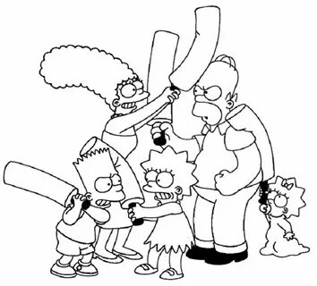 Simpsons Family Coloring Pages - ninfieldce