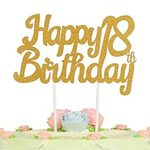 Gold Happy 18th Birthday Cake Topper Home, Furniture & DIY H
