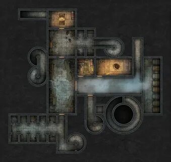 Castle Ravenloft Map artwork, Dungeon master, Fantasy map