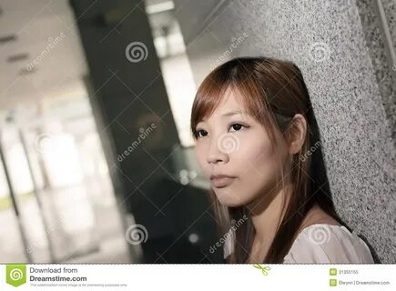 Lonely asian woman