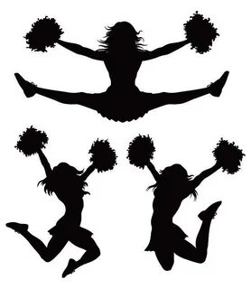 Cheerleader Silhouette Clip Related Keywords & Suggestions -