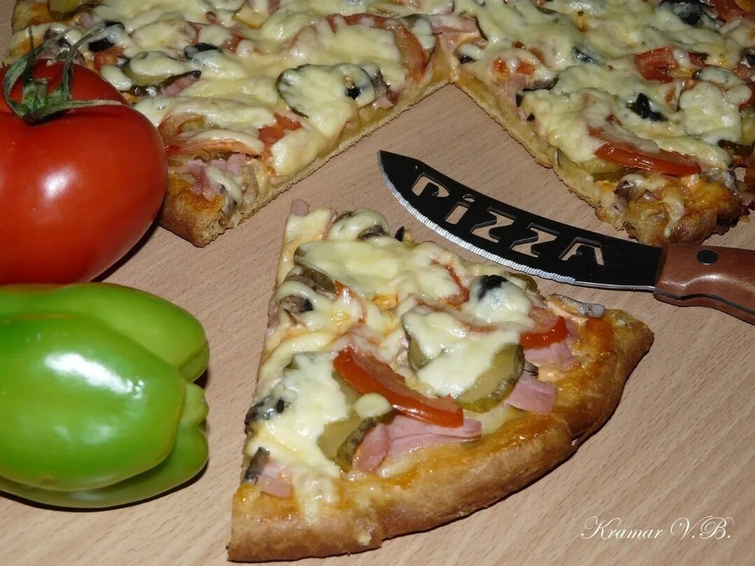 тесто для пиццы на кефире и начинками фото 114