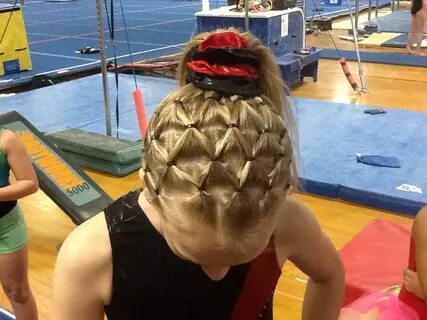 Pin by Shawna on Hairstyles Gymnastics hair, Gymnastics meet