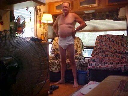 Older men wearing underwear.