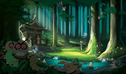 Pokemon Forest Background posted by John Anderson