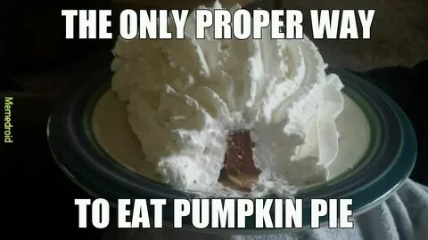 I love pumpkin pie - Meme by The.Yehet.Panda :) Memedroid