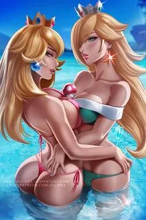 Peach and Rosalina - OlchaS - Mario Universe