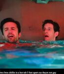 Mac and Dennis Two Bros Chillin' In A Hot Tub Know Your Meme