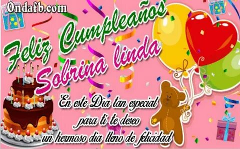 Pin en Tarjetas de cumpleaños Sobrina