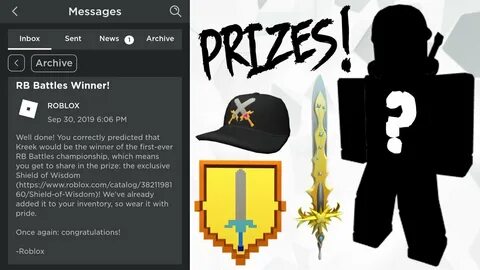 Check your roblox messages to see if you got the prize! - Yo