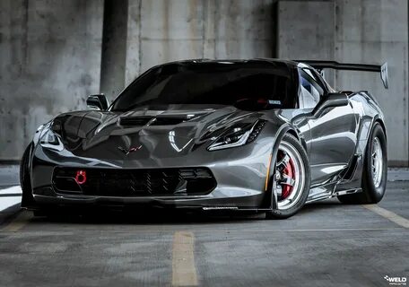 Watkins Glen Gray C7 Z06 Corvette Upgraded With WELD S71 For