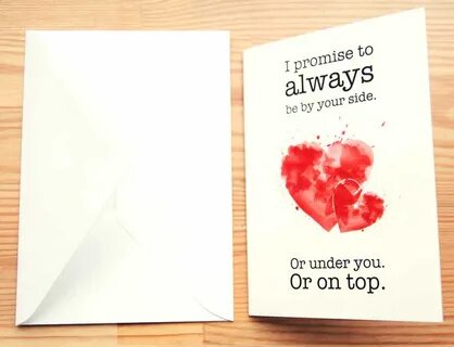 Dirty Valentines card "Always by your side" - with Scratch-o