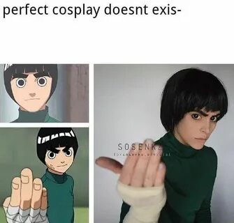 Haha Rock Lee's Cosplay is so accurate ❤ Can't believe it ❤ ️