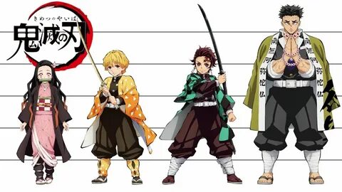 Demon Slayer Characters Height Comparison - YouTube