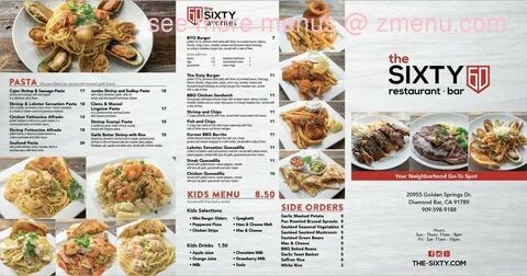 Online Menu of The Sixty Restaurant & Bar Restaurant, Diamon