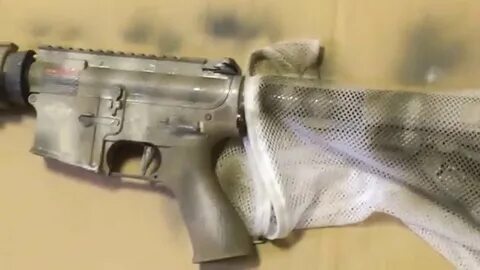 How to spray paint a airsoft gun: Snake Camo - YouTube