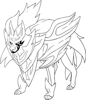Pokemon Coloring Pages Zamazenta - 1 - Now he's a junior in 