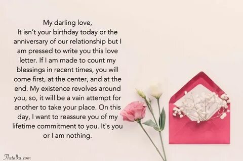 Deep Romantic Love Letters For Her - TheTalka