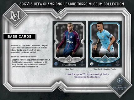2018 Topps UEFA Champions League Museum Collection Soccer Ca