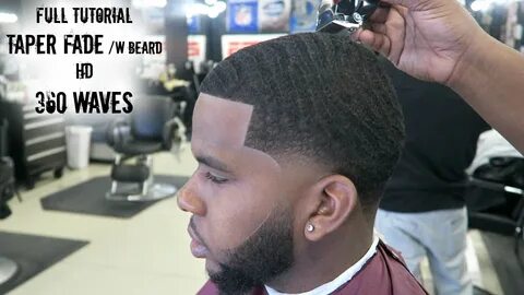 Barber to tutorial: How to cut 360 waves Taper fade/ w BEARD