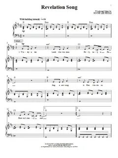 Revelation Song Sheet Music Passion Piano, Vocal & Guitar Ch