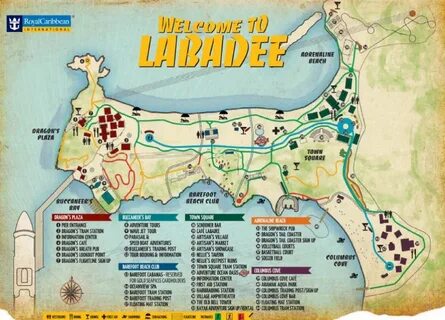 Photo: Map of Labadee Labadee / May 2011 album Radio Fotki.c
