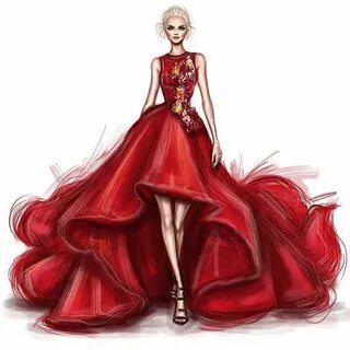 Elsa in a magnificent red couture dress ❤ #disneystyle #disn