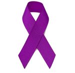 Purple Awareness Ribbon Png Background Image - Alzheimer's R
