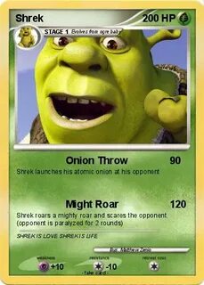 Pokémon Shrek 639 639 - Onion Throw - My Pokemon Card