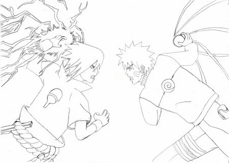 Naruto Shippuden (Chidori Vs Rasengan) 3d art drawing, Drawi