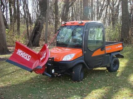 Kubota Rtv 1100 With Snow Plow - Snow Images and Description