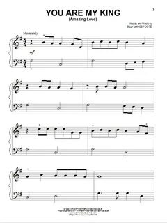 You Are My King (Amazing Love) Sheet Music Newsboys Big Note