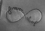 Forever and Always Infinity Tattoo Infinity tattoo, Tattoos,