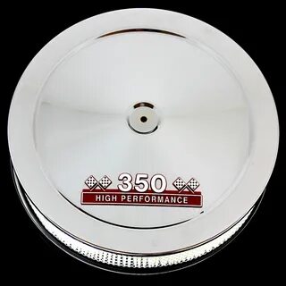 MCC71R-3O Chrome 350 Red Emblem Oldsmobile Air Cleaner