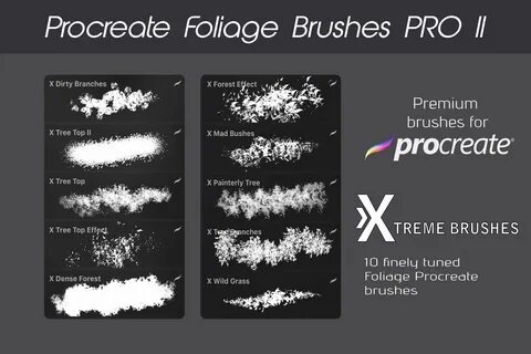 Procreate Foliage Brushes PRO II Procreate apple pencil, Fan