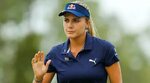 Lexi Thompson outdrives Charley Hoffman on 18th hole at QBE