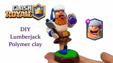 DIY Clash Royale Lumberjack - Polymer clay tutorial - YouTub