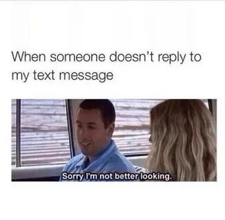 When Someone Doesn't Reply to My Text Message Sorry I'm Not 