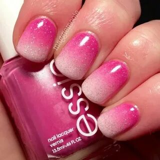 gradient Pink ombre nails, Ombre nail art designs, Nail art 