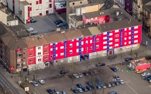 Duisburg from the bird's eye view: Street and prostitution c